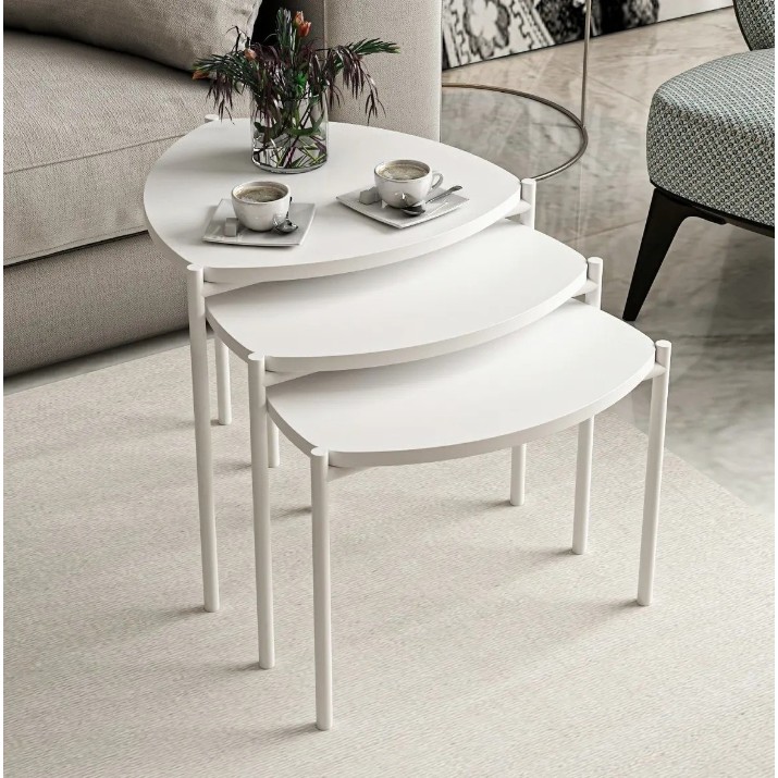 Журнальный столик Trendy Lenny White 45x45x45cm GTR003972 3pcs