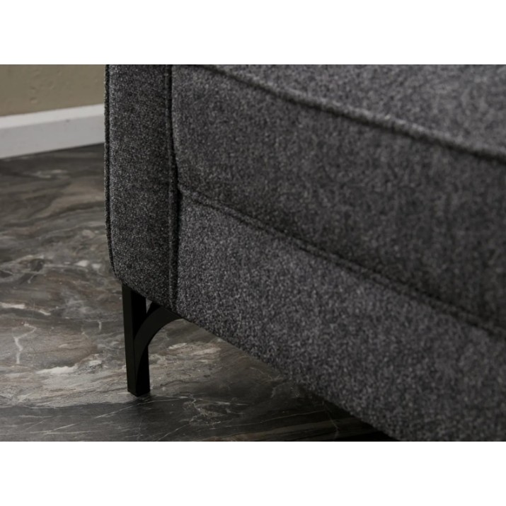 Canapea de colț Trendy Berlin Anthracit/Black L 258x181x83cm GTR003520