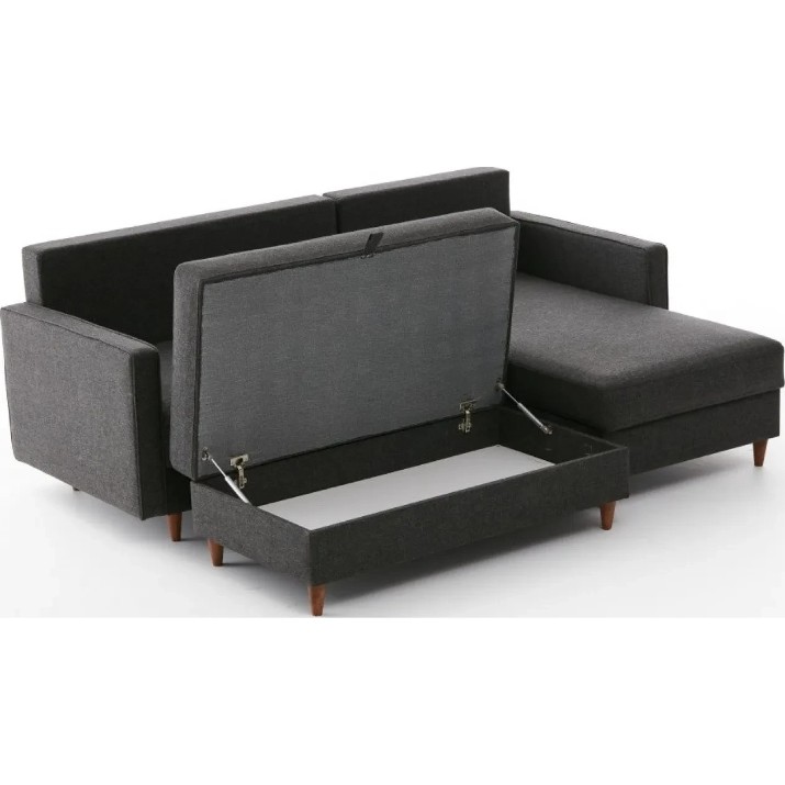 Угловой диван Trendy Eva Anthracit R 210x195x82cm GTR003583