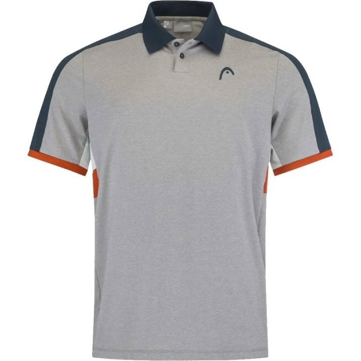Поло Head Padel Tech Shirt Men L Grey/Orange