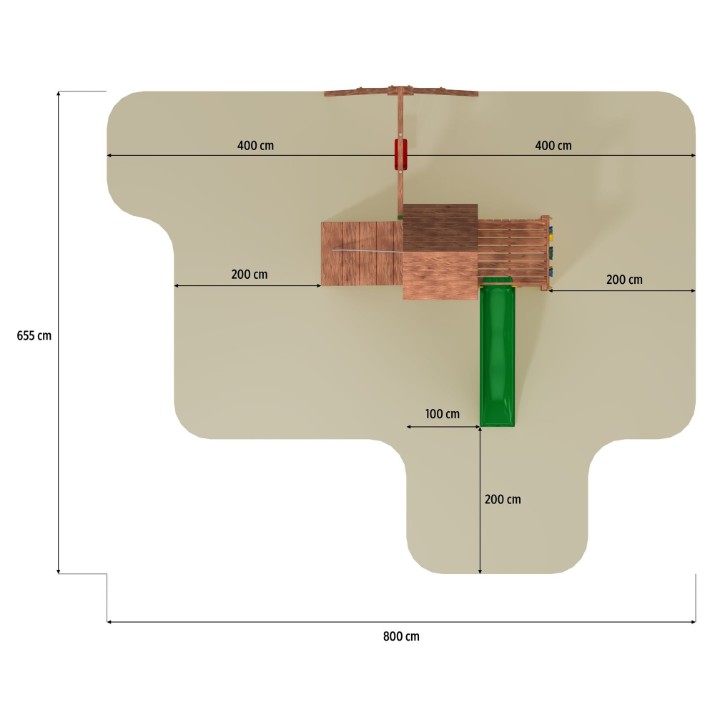 Complex de joacă Fungoo Carol 3