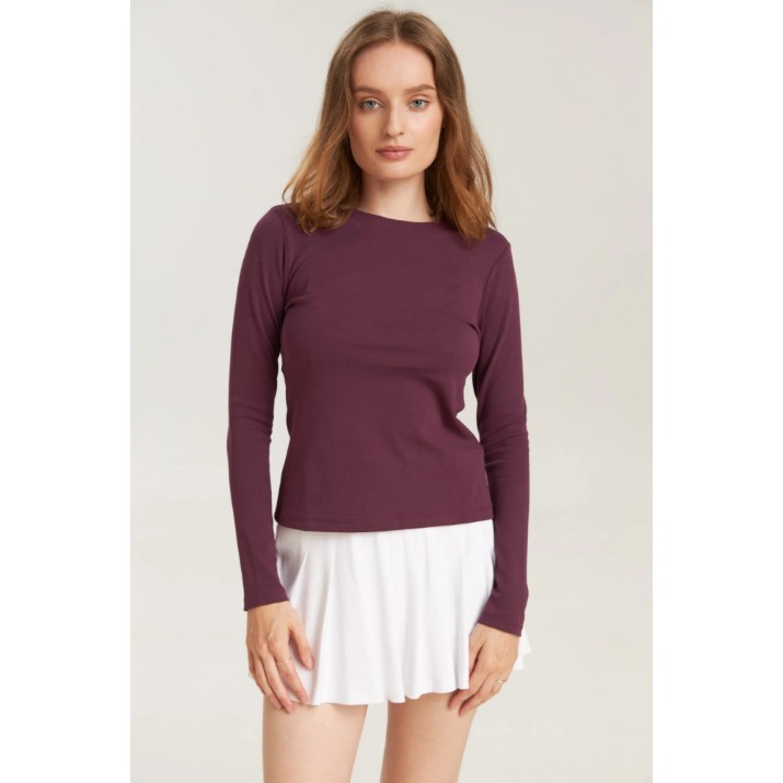 Женский лонгслив Bumbacel WM48028K_1716_S6 Purple, s.S