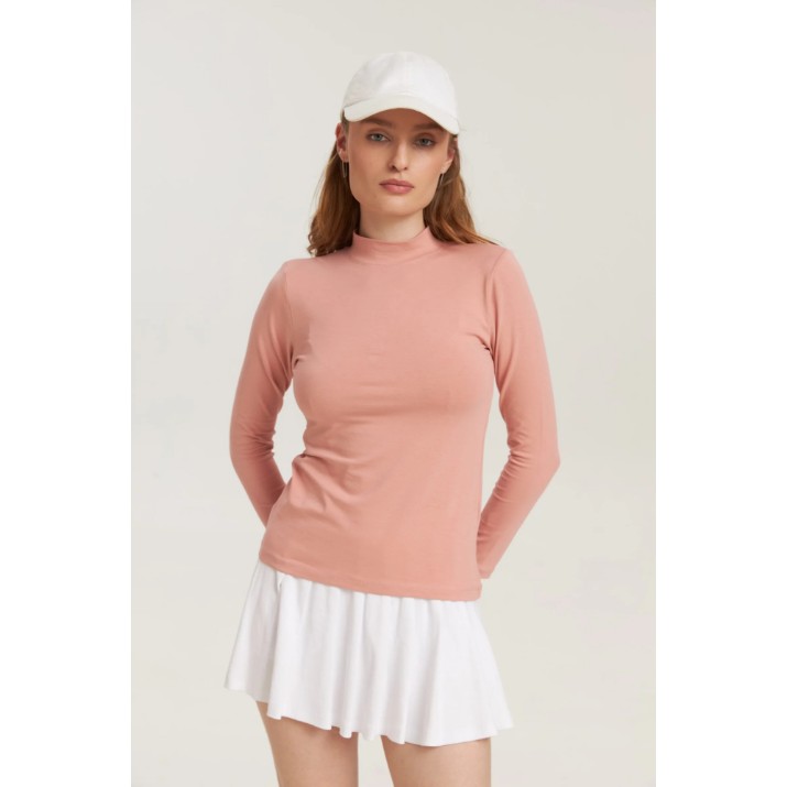 Женский лонгслив Bumbacel WM4830K_1511_S6 Pink, s.S