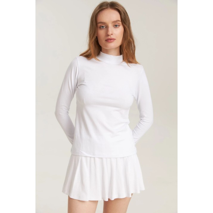 Женский лонгслив Bumbacel WM4830K_4001_S6 White, s.XL