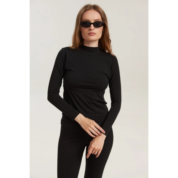 Женский лонгслив Bumbacel WM4830K_4008_S6 Black, s.XL