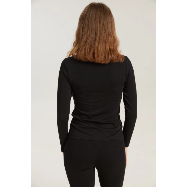 Женский лонгслив Bumbacel WM4830K_4008_S6 Black, s.XL