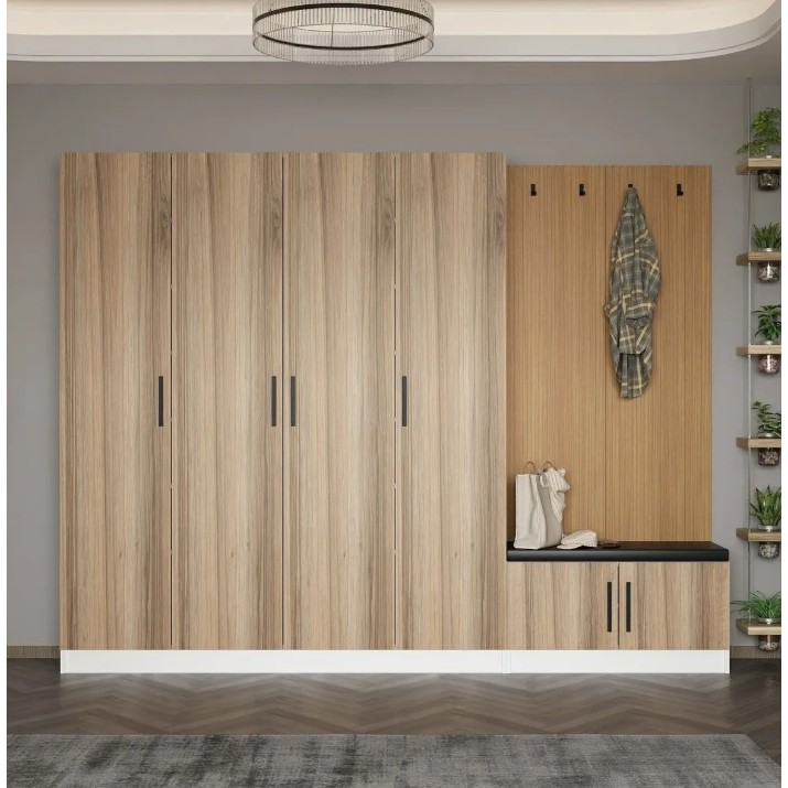 Прихожая Trendy Noe 8303 Walnut/Wood 270x210x35cm GTR004018