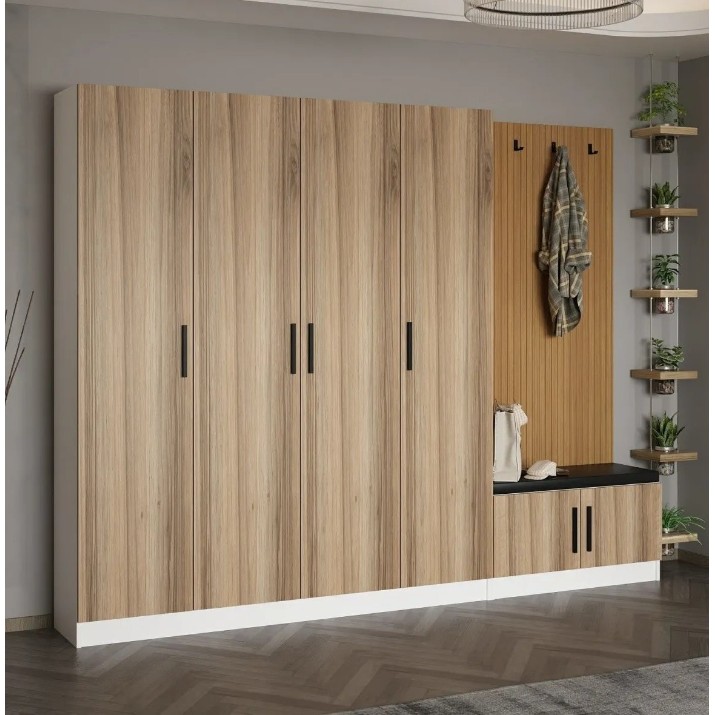 Antreu Trendy Noe 8303 Walnut/Wood 270x210x35cm GTR004018
