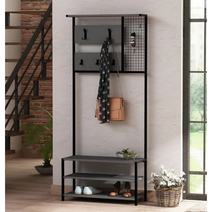 Прихожая Trendy Nomad Portmanto Anthracit/Black 182x78x30cm GTR001334