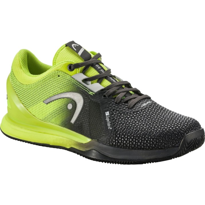 Кроссовки женские Head Sprint Pro 3.0 SF Clay Women 37 Black/Lime