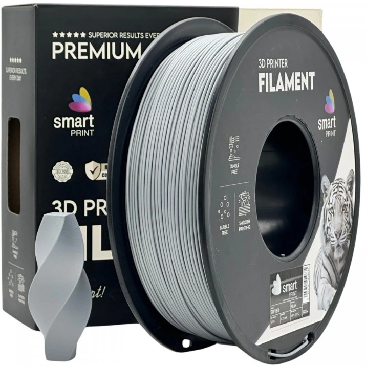 Филамент для 3D печати Smart Print FG-S49-E1 PLA+ Silver