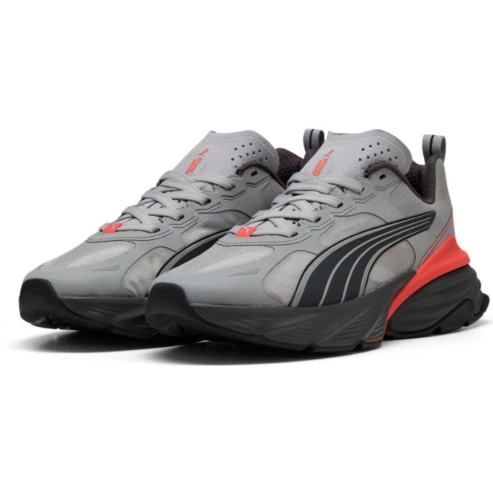 Кроссовки мужские Puma Fade Nitro V2 Running Gray Echo/Shadow Gray/Red Glamour, s.40