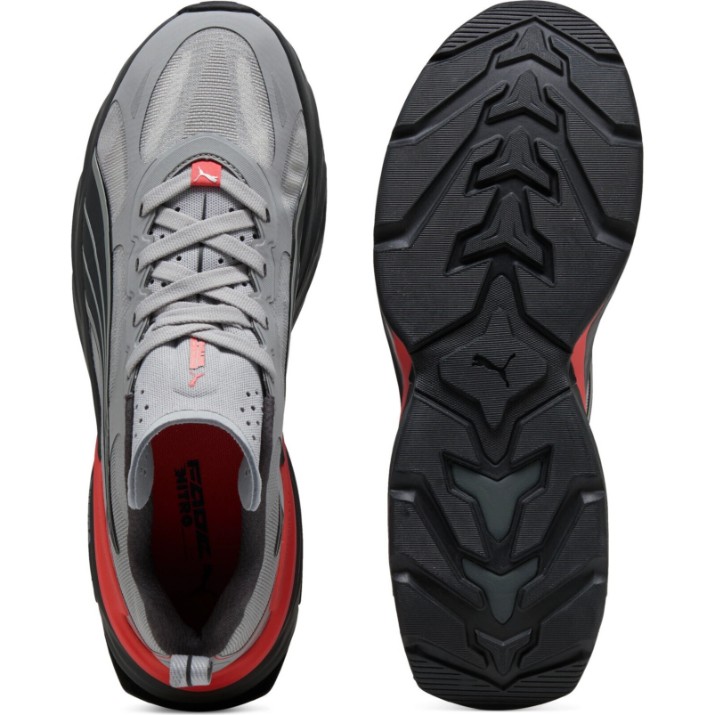 Кроссовки мужские Puma Fade Nitro V2 Running Gray Echo/Shadow Gray/Red Glamour, s.40