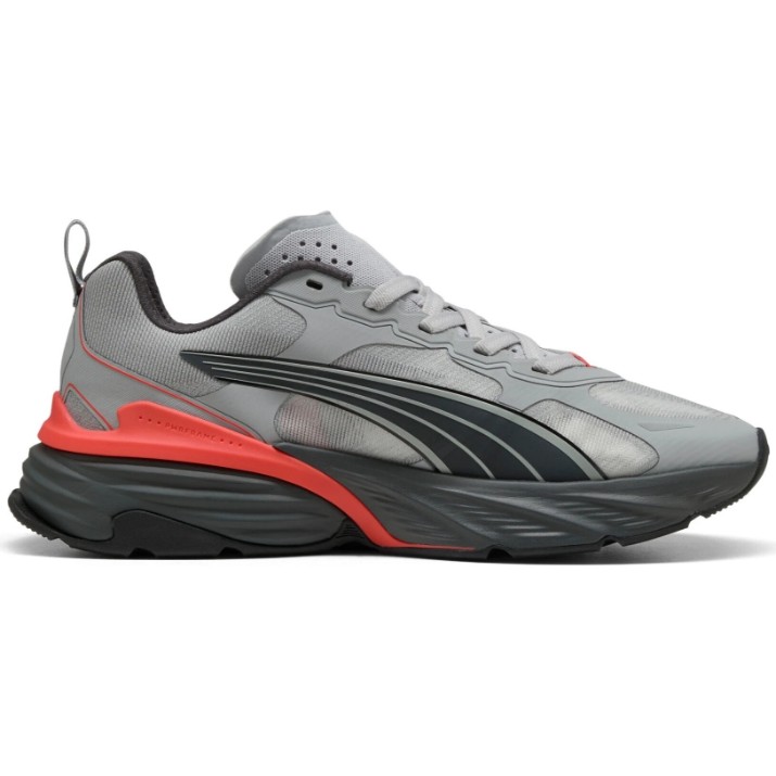 Adidași pentru bărbați Puma Fade Nitro V2 Running Gray Echo/Shadow Gray/Red Glamour, s.40.5