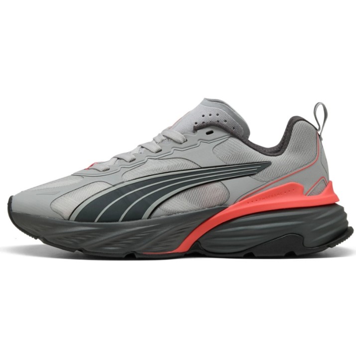 Adidași pentru bărbați Puma Fade Nitro V2 Running Gray Echo/Shadow Gray/Red Glamour, s.46