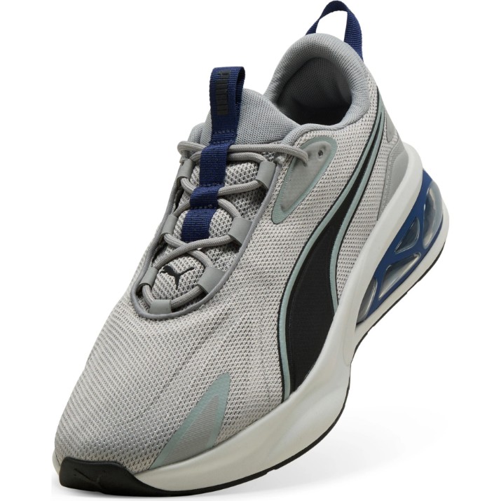 Adidași pentru bărbați Puma Solar Gray Echo/Puma Black/Glacial Gray/Blue Jewel, s.40