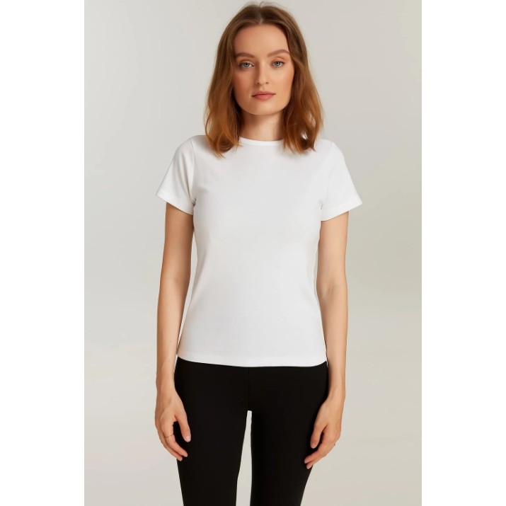 Женская футболка Bumbacel WT37148K_4001_S6 White, s.XXXL