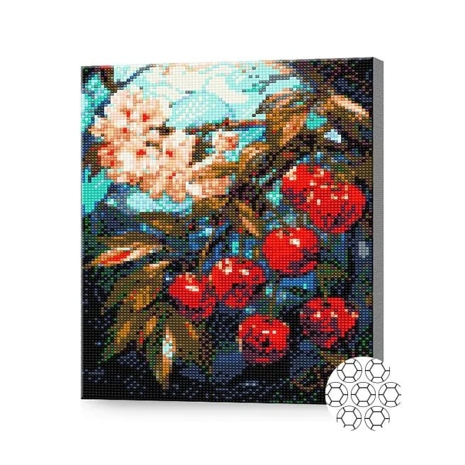 Алмазная мозаика Art Gallery Premium Cherries And Flowers (GB86824)