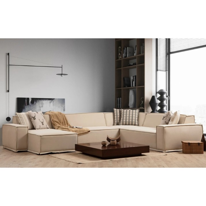 Угловой диван Trendy Lego Chl-02-C-2R Cream 343x262x72cm GTR003688