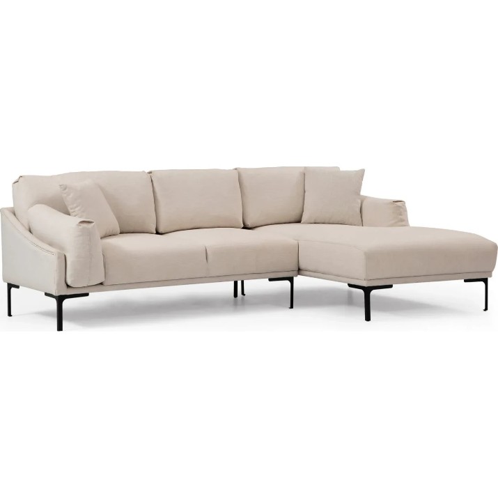 Canapea de colț Trendy Leo Cream R 255x150x65cm GTR003544