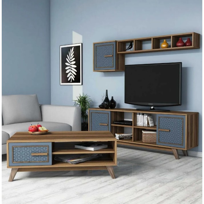 Гостиная Trendy Ayla Walnut/Blue GTR001305