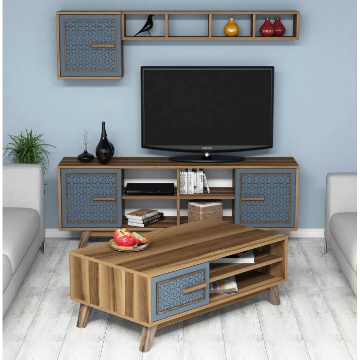 Гостиная Trendy Ayla Walnut/Blue GTR001305