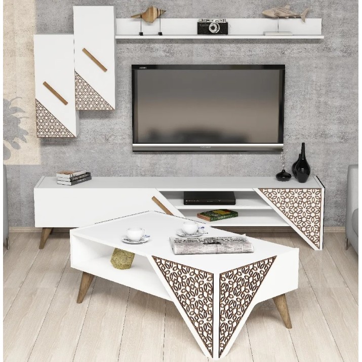 Living Trendy Beril White/Walnut GTR001317