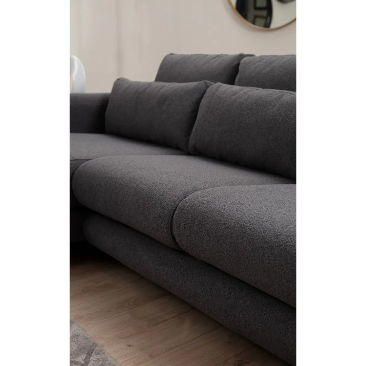 Canapea de colț Trendy Lily Grey L 290x165x73cm GTR003486