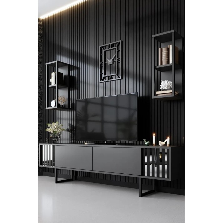 Гостиная Trendy Chrome Line Anthracit/Black GTR006442
