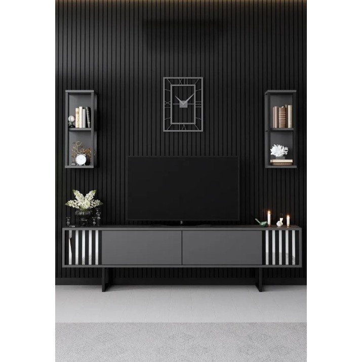 Гостиная Trendy Chrome Line Anthracit/Black GTR006442