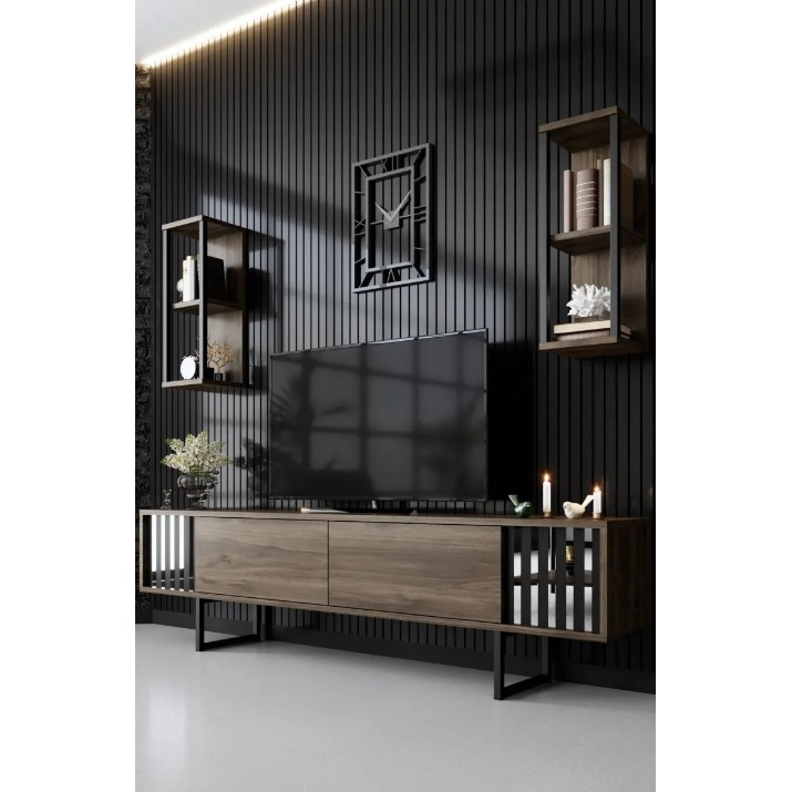 Living Trendy Chrome Line Walnut/Black GTR006443