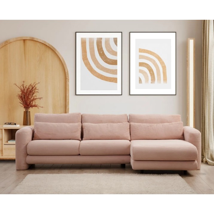 Угловой диван Trendy Lily Pink R 290x165x73cm GTR003565