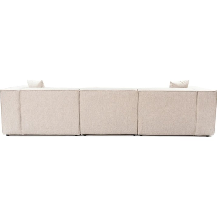 Canapea de colț Trendy Lora L1-O1-1R-POUFFE Light Brown 303x193x65cm GTR003639