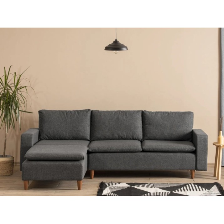 Canapea de colț Trendy Lungo Anthracit 225x154x78cm GTR003701