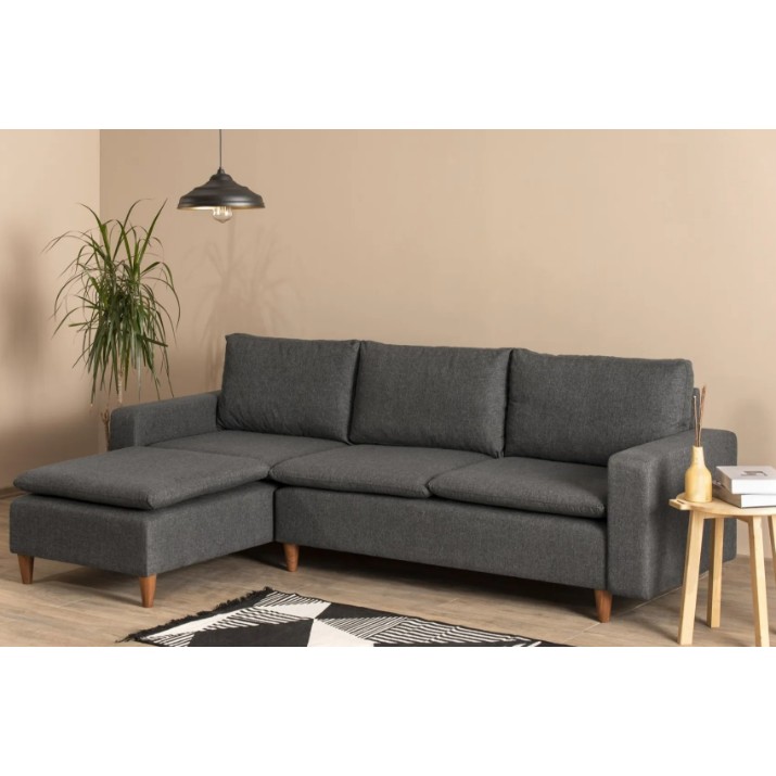 Canapea de colț Trendy Lungo Anthracit 225x154x78cm GTR003701