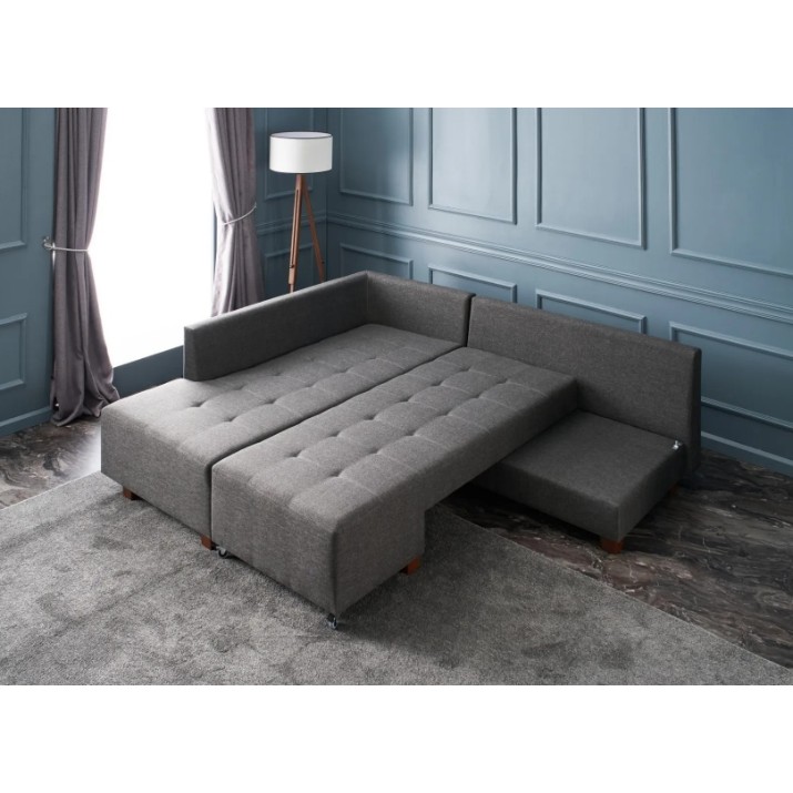 Canapea de colț Trendy Manama Anthracit L 282x206x85cm GTR003366