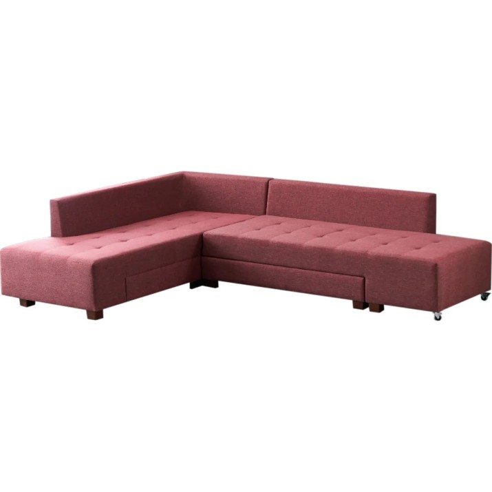 Угловой диван Trendy Manama Claret Red L 282x206x85cm GTR003367