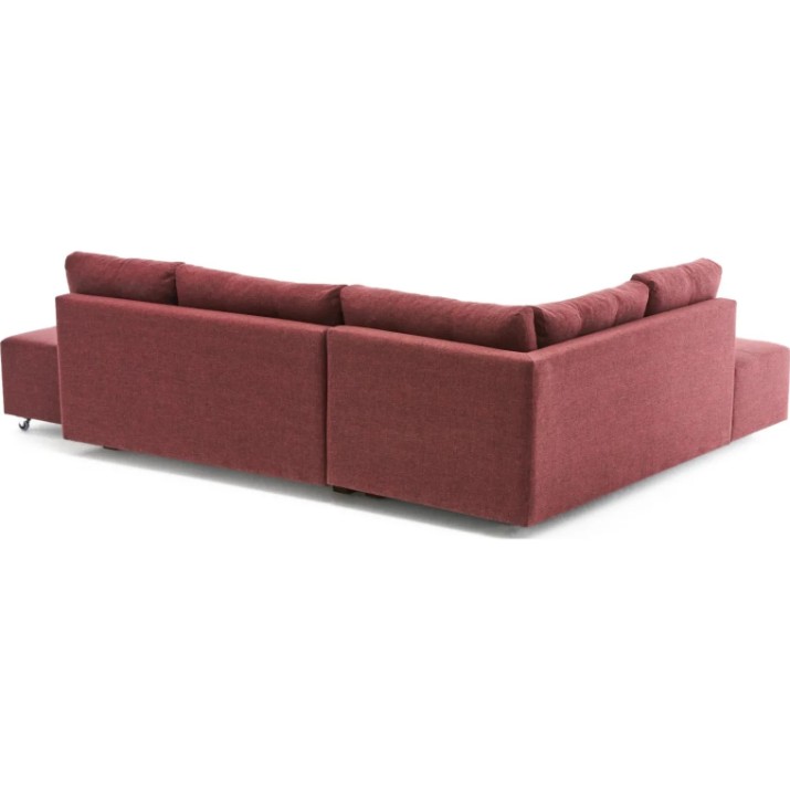 Canapea de colț Trendy Manama Claret Red L 282x206x85cm GTR003367
