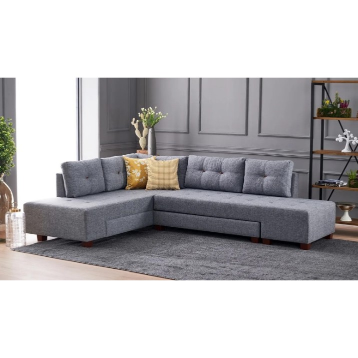 Canapea de colț Trendy Manama Grey L 282x206x85cm GTR003369