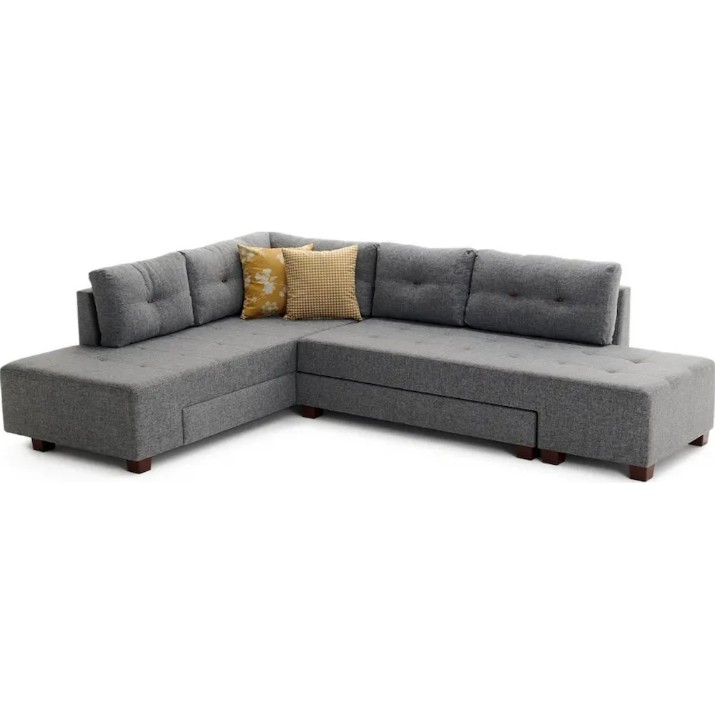 Canapea de colț Trendy Manama Grey L 282x206x85cm GTR003369