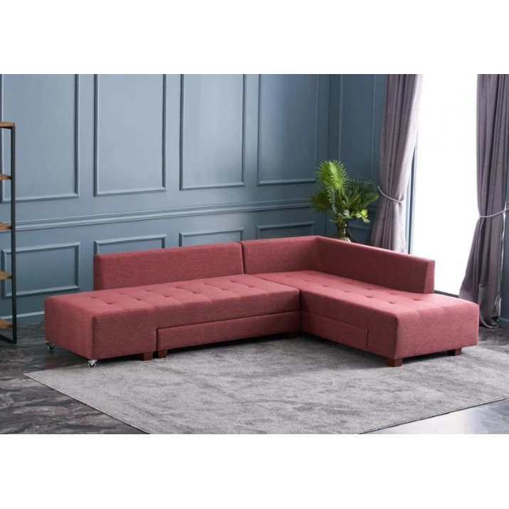 Угловой диван Trendy Manama Claret Red R 282x206x85cm GTR003421