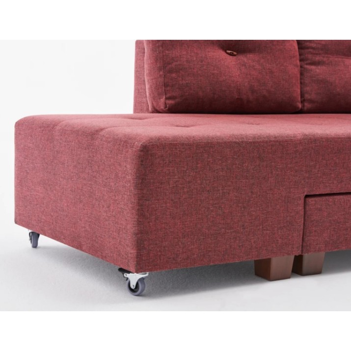 Угловой диван Trendy Manama Claret Red R 282x206x85cm GTR003421