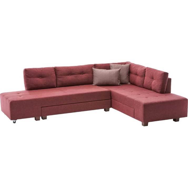 Угловой диван Trendy Manama Claret Red R 282x206x85cm GTR003421