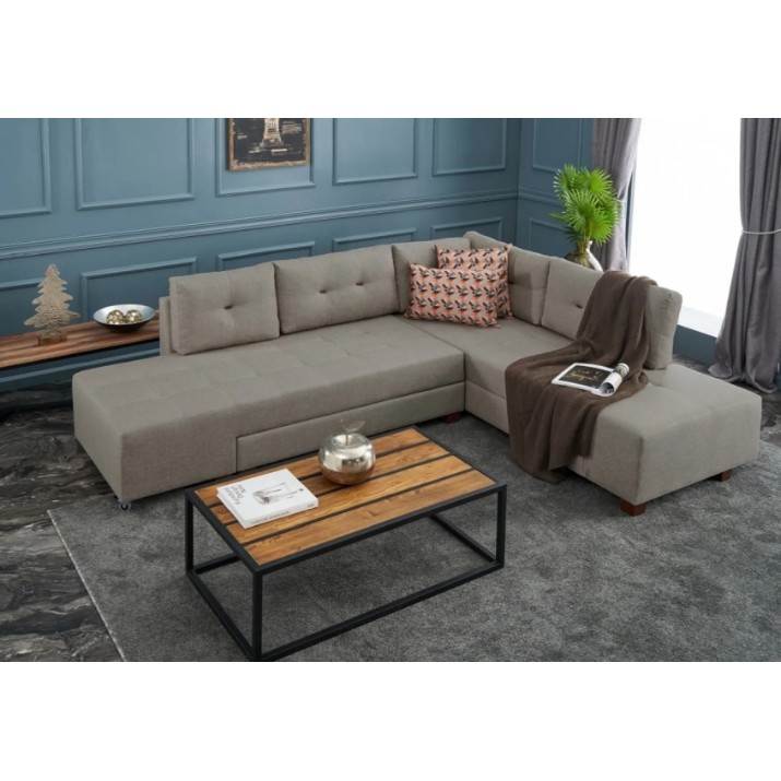 Угловой диван Trendy Manama Cream R 282x206x85cm GTR003422