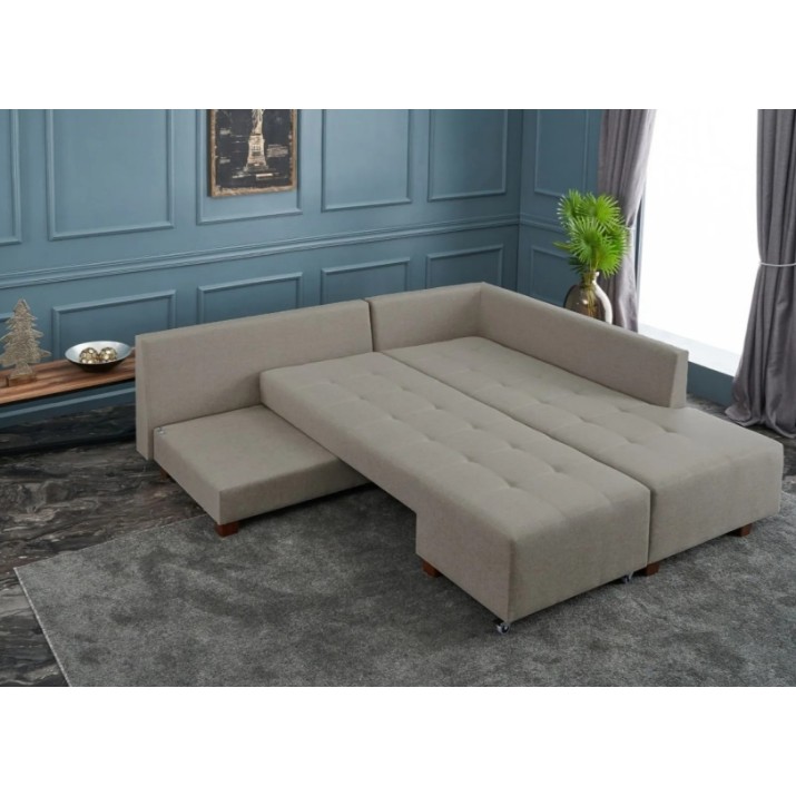 Угловой диван Trendy Manama Cream R 282x206x85cm GTR003422