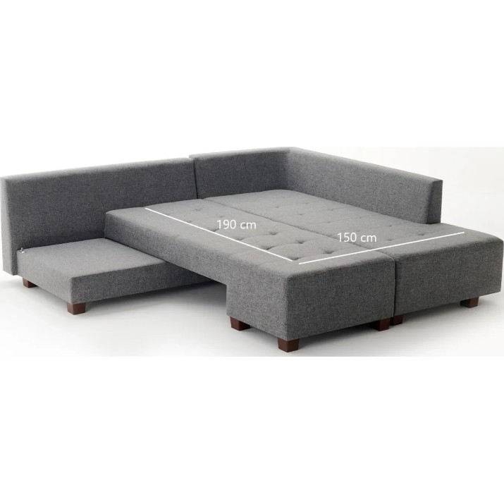 Угловой диван Trendy Manama Grey R 282x206x85cm GTR003423
