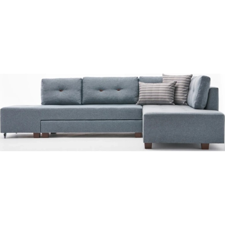 Угловой диван Trendy Manama Light Blue R 282x206x85cm GTR003424