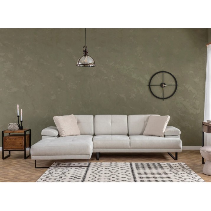 Canapea de colț Trendy Mustang Beige L 274x174x83cm GTR003481