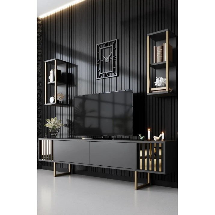 Гостиная Trendy Gold Line Anthracit/Black/Gold GTR006445