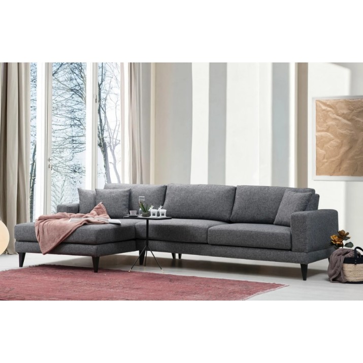 Угловой диван Trendy Nordic Chl+3R Dark Grey L 303x160x85cm GTR003333